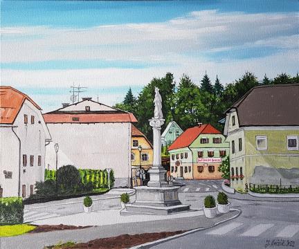 Lukovica (Akril-platno - 2022) Jožef Anžič